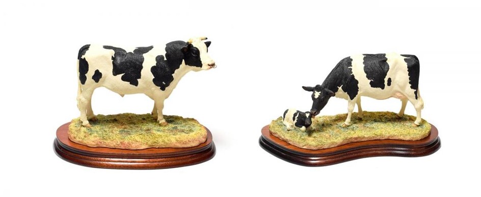 Border Fine Arts 'Holstein Bull', model No. B0308, limited edition...