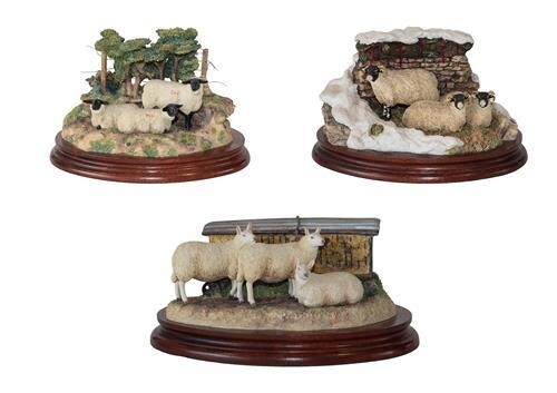 Border Fine Arts 'Summer Shade' (Three Sheep), model No. B0340,...