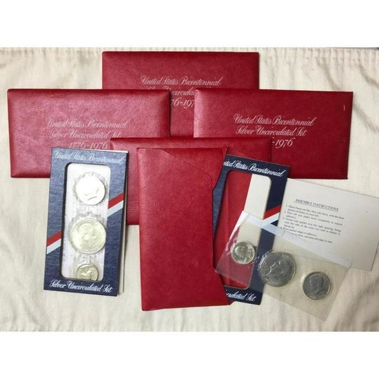Boxed Collector's Set, US Mint Bicentennial Silver