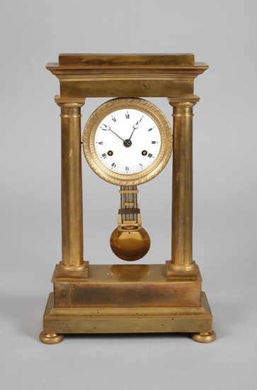 Brass portal clock