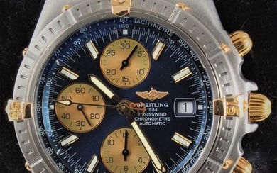 Breitling - WINDRIDER CROSSWIND - Gold/steel Chronograph - Automatic C.O.S.C. Chronometre- Ref. No: B13355 - Excellent Condition - Warranty - Men - 2000-2010