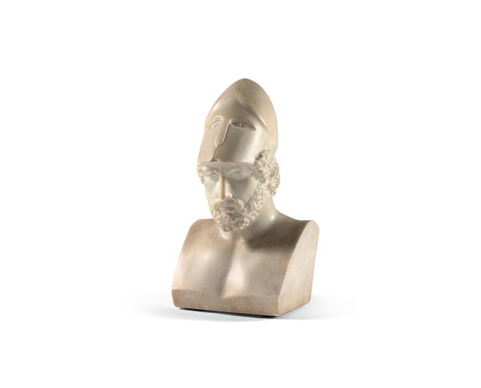 Bust of Pericles in reconstituted white marble.