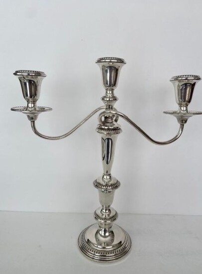 Candelabrum, Candelabra - sterling silver tall candelabra (1) - .925 silver - Empire - U.S. - Mid 20th century