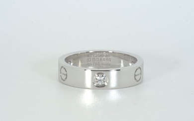 Cartier - 18 kt. White gold - Ring - 0.18 ct Diamonds