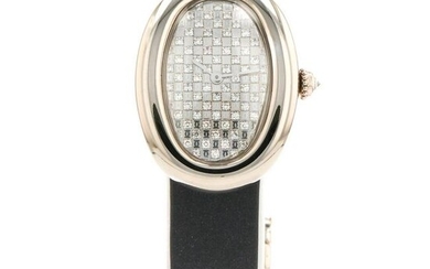 Cartier Bagnoire 1955 23x31mm White Gold -Pave Diamond