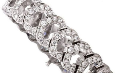 Cartier C De Cartier Diamond 18K White Gold Bracelet