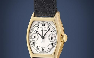 Cartier Tortue à Pattes monopusher chronograph, 20s