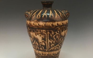 Chinese Cizhou Kiln Meiping Vase