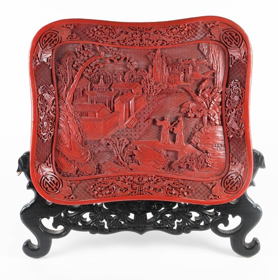 Chinese Molded Lacquer Tray, 20th Century FR3SHLM