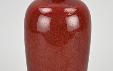Chinese sang de boeuf vaas, H 23,6 cm.