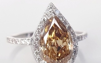 Cocktail ring - White gold - 1.50ct. Diamond - Diamond