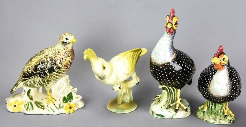 Collection of Vintage Hand Painted Porcelain Fowl