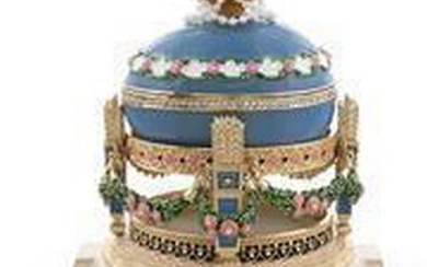 Cradle With Garland 1907 Love Trophies Royal Russian Inspired Egg