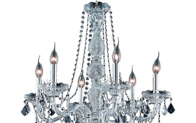 Crystal French Pendant Venetian Chrome Chandelier Ceiling Lighting Light Fixture