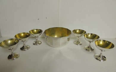 Cup with goblets (1) - .800 silver - Italy