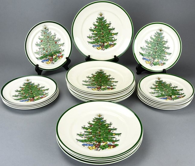 Cuthbertson House England Christmas Plate Service