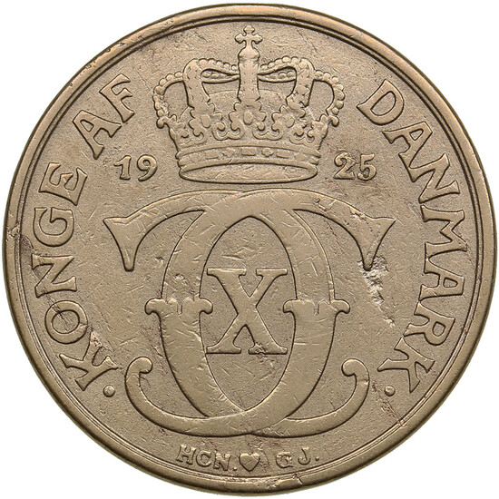 Denmark 2 Kroner 1925 - Christian X (1912-1947)