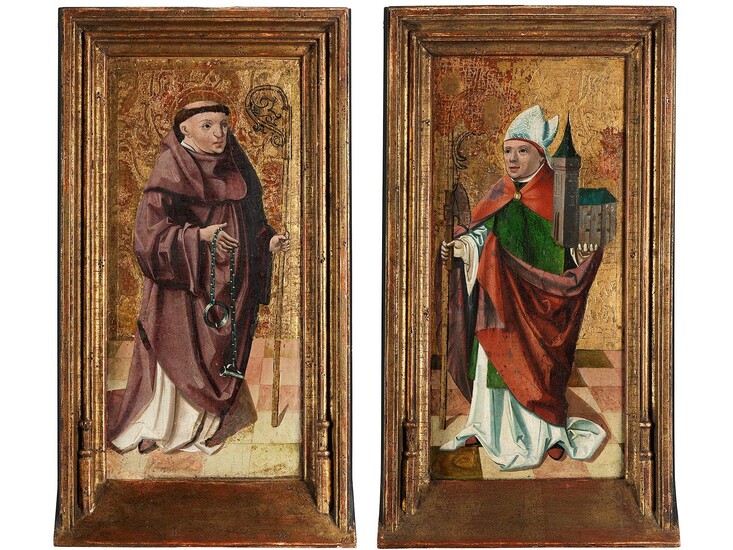Deutscher Meister, um 1480, Zwei Kirchenheilige