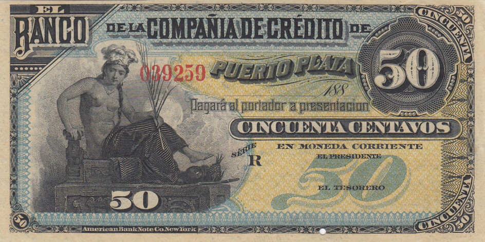Dominican Republic 50 Centavos 188?