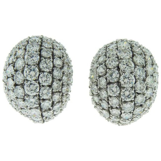 ER1352 18 Karat White Gold Diamond Earrings