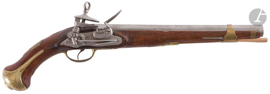 ESPAGNE Pistolet de cavalerie espagnole à... - Lot 79 - Ader