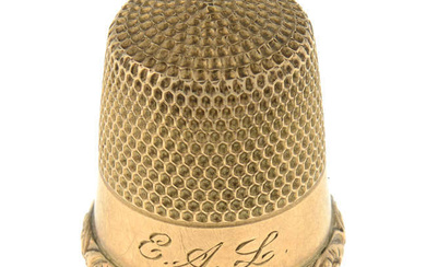 Early 20th century gold Thimble
