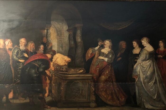 Ecole Flamande du XVIIème, suiveur de Rubens - Artémise buvant les cendres de Mausole