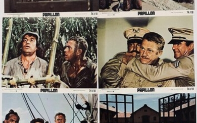 SOLD. Eight original colour promotional pictures from the motion picture "Papillon" from 1973. – Bruun Rasmussen Auctioneers of Fine Art