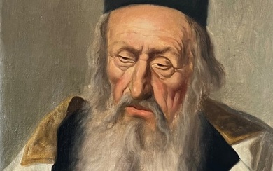 European school (XX) - Portrait of a Rabbi