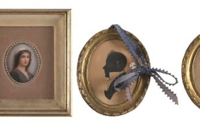 FOUR MINIATURE PORTRAITS 19th Century