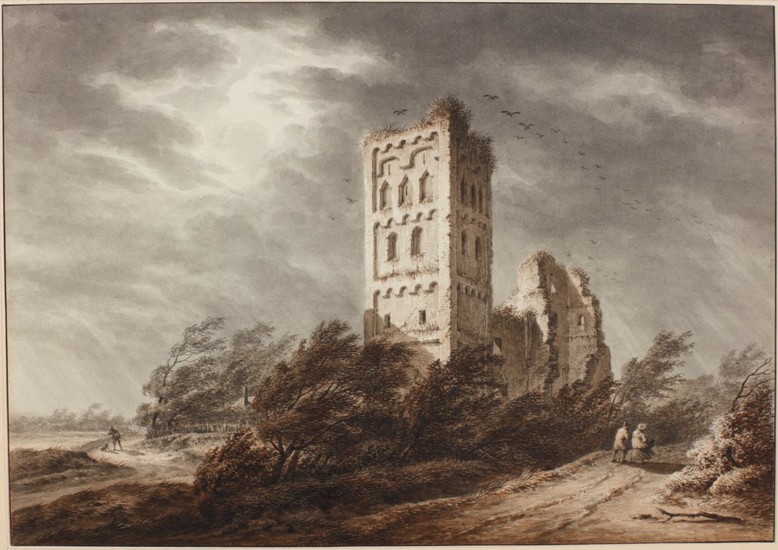FRANÇOIS JOSEPH PFEIFFER THE YOUNGER | VIEW OF THE ABBEY OF EGMOND