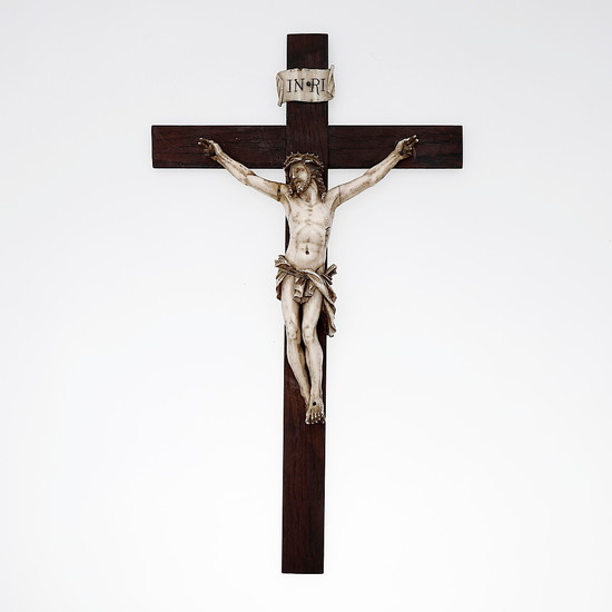 FRENCH DIEPPE SCHOOL, LATE 19TH CENTURY. Crucified Christ.