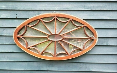 Fantastic 19th century architectural window spider web