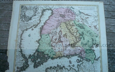 Finnland-Suomi, anno 1760, Karte, Lotter T.C.