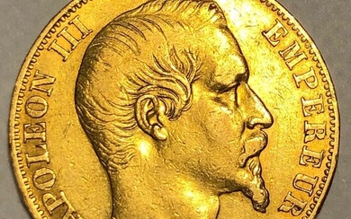 France. Napoléon III (1852-1870). 20 Francs 1855-A, Paris