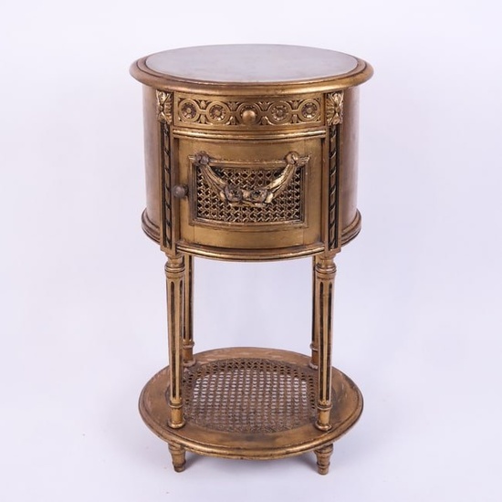 French Early 20th C. Gilt Stand