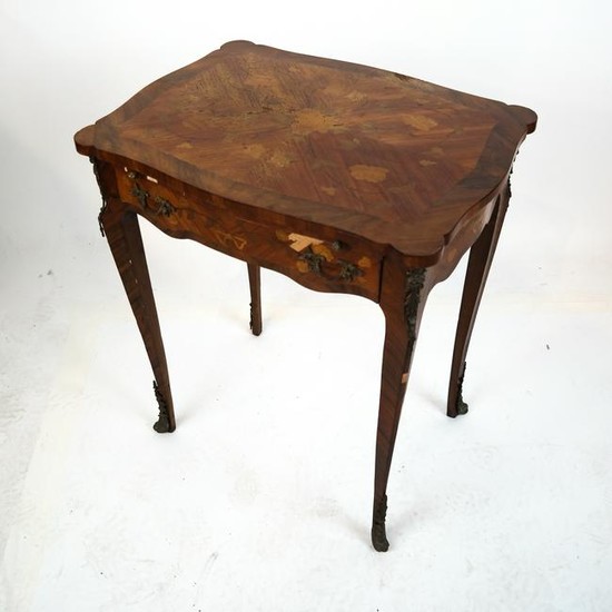 French Marquetry Inlaid Table
