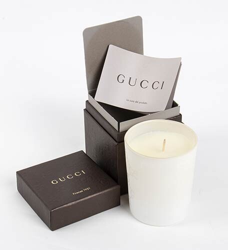 GUCCI ‘GUCCISSIMA’ CANDLE 2015 ca Guccissima Candle (white glass) with...
