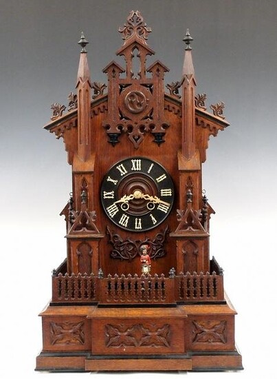 German Automaton Shelf Clock