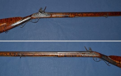 Germany - 18th Century - Mid to Late - Stohr, Hanau - Powder horn, Shot charger - Jäger - Flintlock - Musket - 17 mm