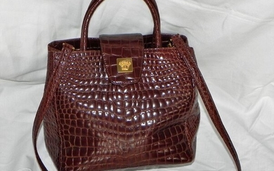 Gianni Versace Kroko Crocodil Tasche Handbag