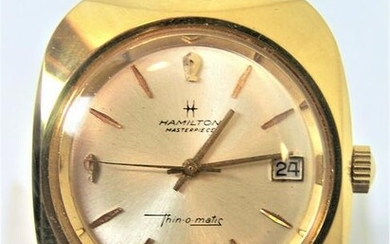 Gold HAMILTON MASTERPIECE Mens Thin-O-Matic Watch
