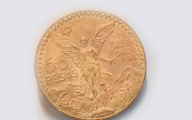 Gold coin, 50 Pesos, Mexico, 1947 , Estados...