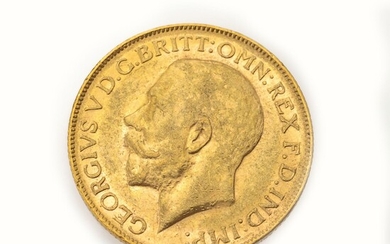 Gold coin, Sovereign, Great Britain, 1912 , George...
