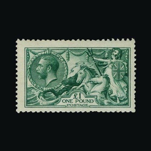 Great Britain - KGV : (SG 404) 1913 Waterlow £1 blue-green, ...