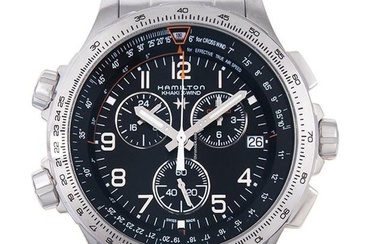 Hamilton Khaki X-Wind H77912135 - Khaki Aviation Quartz Black Dial Stainless Steel Men's Watch