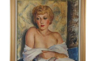 Harry Bloomfield (British, 1883-1940) Portrait of a Reclini...