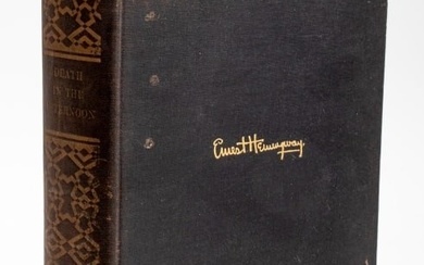 Hemingway "Death in the Afternoon" 1st Ed., 1932