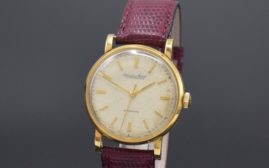 IWC 18k yellow gold gents wristwatch, Switzerland around 1957, self...