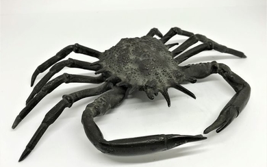 Inkwell, Spider Crab - Bronze (patinated) - Second half 19th century